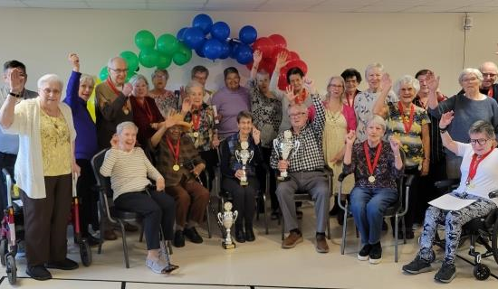 Photo of Bruyère Health Senior Living participants in 2024 Motiview Road Worlds Championship